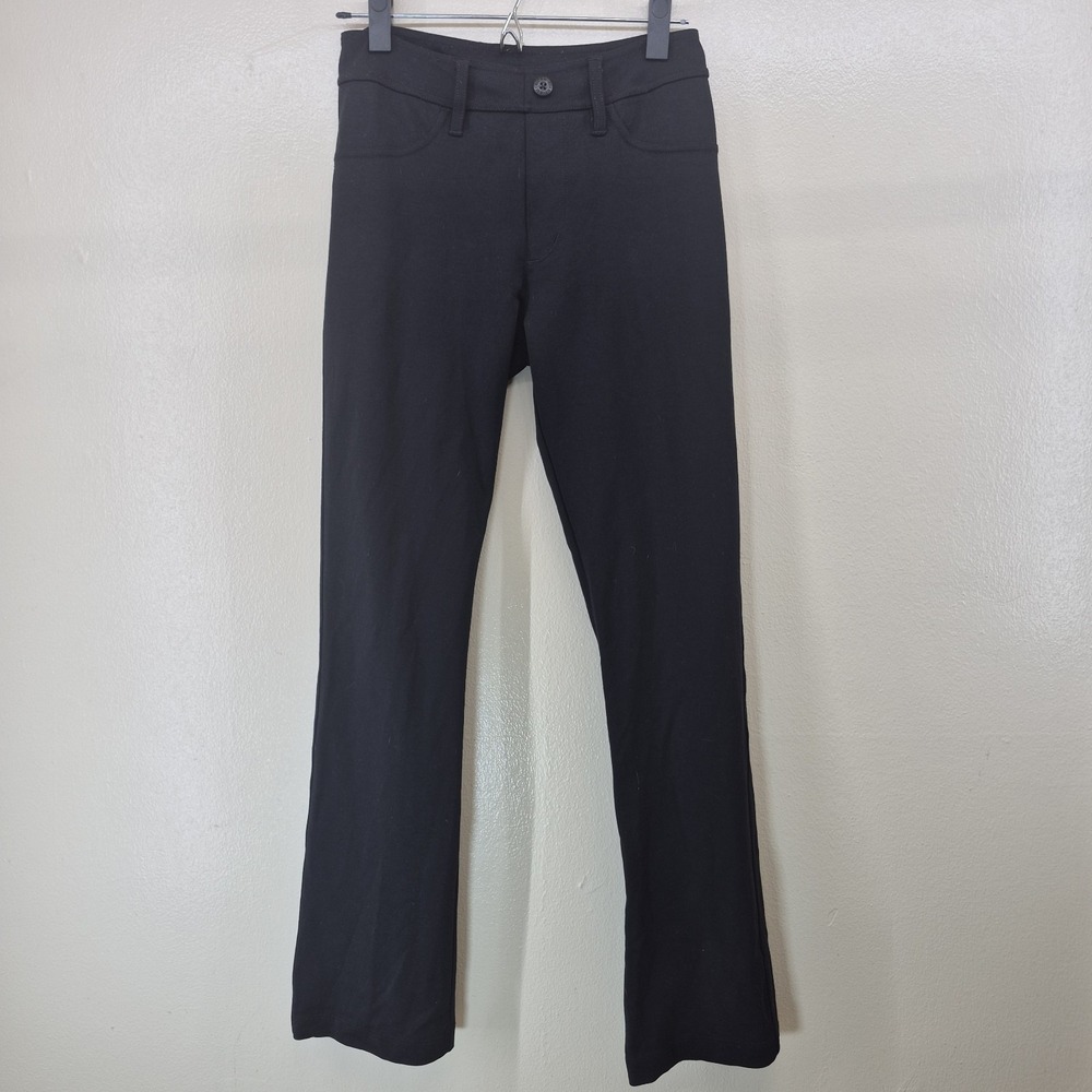 American Giant Pants Womens 6 Black Bootcut Stretch Made in USA